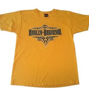 Harley Davidson T-Shirt XL Gold Outer Banks No Carolina XL